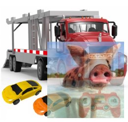 Transporter MACK 1:26 2.4GHz RTR (odpinana naczepa, 2 auta osobowe)
