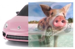 Volkswagen Beetle 1:14 RTR (zasilanie na baterie AA) - Różowy