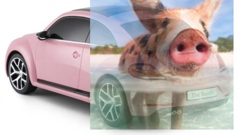 Volkswagen Beetle 1:14 RTR (zasilanie na baterie AA) - Różowy