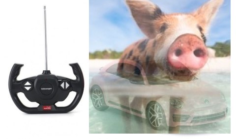 Volkswagen Beetle 1:14 RTR (zasilanie na baterie AA) - Różowy