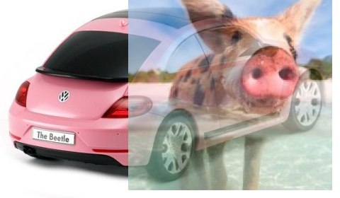 Volkswagen Beetle 1:24 RTR (zasilanie na baterie AA) - różowy