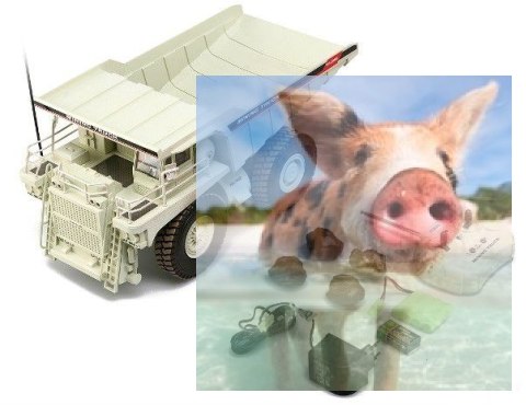 Wywrotka kopalniana 1:24 27MHz RTR