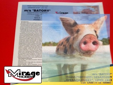 "BATORY" Transportowiec Desantowy "Operacja HUSKY" Lipiec 1943