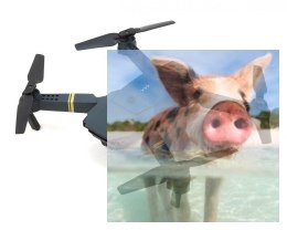 Dron E58 WiFi (FPV 2MP, 3 akumulatory, 2.4GHz, zasięg 80-100m, żyroskop, powrót, zawis, 27cm)