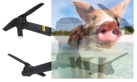 Dron E58 WiFi (FPV 2MP, 3 akumulatory, 2.4GHz, zasięg 80-100m, żyroskop, powrót, zawis, 27cm)