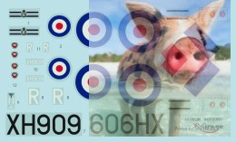 GLOSTER JAVELIN F AW Mk 9 Brytyjski Poddźwiękowy Samolot Przechwytujący