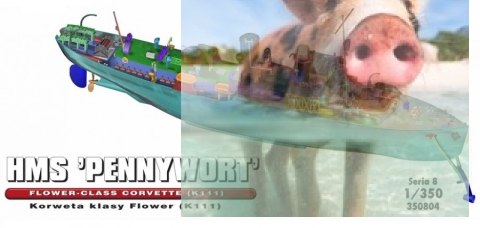 HMS "PENNYWORT" Brytyjska Korweta klasy Flower K111