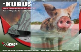 KUBUŚ Samochód pancerny - Powstanie Warszawskie Sierpień 1944 skala 1:72