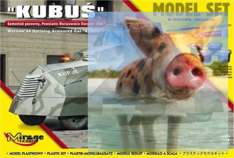 KUBUŚ Samochód pancerny - Powstanie Warszawskie Sierpień 1944