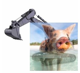 Koparka gąsienicowa 1:18 2.4GHz RTR (HT/1592)