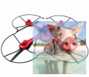 MJX X102H RTF (2.4GHz, 4CH, żyroskop, barometr, headless, 50cm) - Czerwony