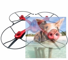 MJX X102H RTF (2.4GHz, 4CH, żyroskop, barometr, headless, 50cm) - Czerwony