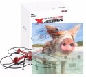 MJX X102H RTF (2.4GHz, 4CH, żyroskop, barometr, headless, 50cm) - Czerwony