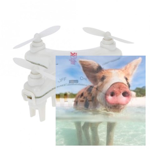 Mini dron MJX X905C + SD 4GB (Kamera 0.3MP, 2.4GHz, żyroskop, akrobacje, 5.2cm) - Biały