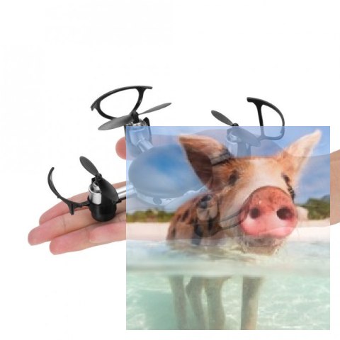 Mini dron MJX X906T + Monitor (Kamera FPV 2MP, 5.8GHz, 4CH, żyroskop, 11cm)