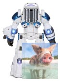 Robot Spaceman RASTAR 1:14 (światła i dźwięki, tańczy, strzela kulkami)