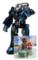 Robot Spaceman RASTAR 1:14 (światła i dźwięki, tańczy, strzela kulkami)