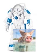 Robot Spaceman RASTAR 1:32 (światła i dźwięki, ruchome ramiona) - Biały