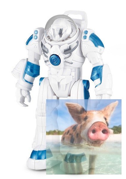 Robot Spaceman RASTAR 1:32 (światła i dźwięki, ruchome ramiona) - Biały