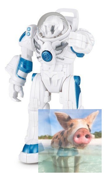 Robot Spaceman RASTAR 1:32 (światła i dźwięki, ruchome ramiona) - Biały Robot Spaceman RASTAR 1:32 (światła i dźwięki, ruchome ramiona) - Biały