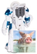 Robot Spaceman RASTAR 1:32 (światła i dźwięki, ruchome ramiona) - Biały