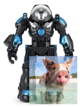 Robot Spaceman RASTAR 1:32 (światła i dźwięki, ruchome ramiona) - Czarny