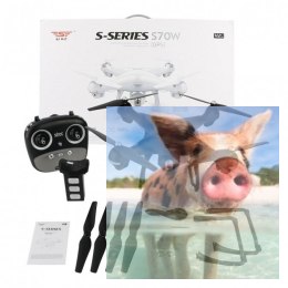 SJRC S70W (GPS, kamera FPV 1080P WIFI, zasięg 150m) - biały
