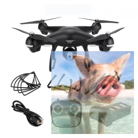 SJRC S70W (GPS, kamera FPV 720p WIFI, zasięg 150m) - czarny