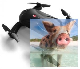 Selfie dron Dobby (Kamera FPV 720p, 2.4GHz, żyroskop, barometr, 13.5cm) - Czarny