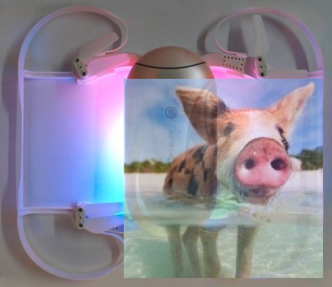 Selfie dron Dobby (Kamera FPV 720p, 2.4GHz, żyroskop, barometr, 13.5cm) - Czarny