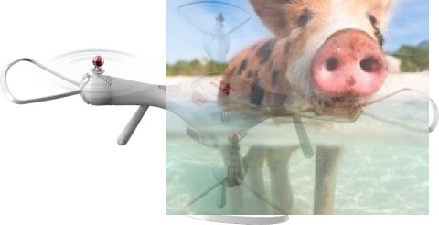 Syma X25 PRO (GPS, zdalnie obracana kamera WiFi FPV 720p, 2.4GHz, 37.5cm) - Biały