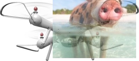 Syma X25 PRO (GPS, zdalnie obracana kamera WiFi FPV 720p, 2.4GHz, 37.5cm) - Biały