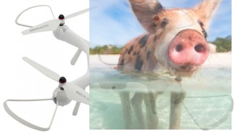 Syma X25 PRO (GPS, zdalnie obracana kamera WiFi FPV 720p, 2.4GHz, 37.5cm) - Biały