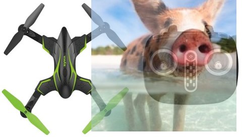 Syma X56W-P (kamera HD, zasięg 70m) - zielony