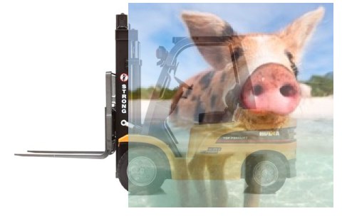 Wózek widłowy z dźwigiem 1:10 8CH 2.4GHz RTR