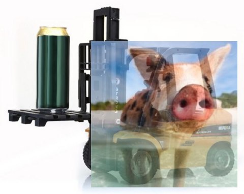 Wózek widłowy z dźwigiem 1:10 8CH 2.4GHz RTR