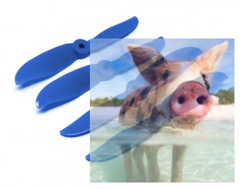 Dal Props CYCLONE 5x5x2 niebieskie (2CW+2CCW)