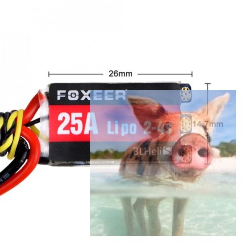 ESC Foxeer F25A 25A 2-4S LiPo 4.5g