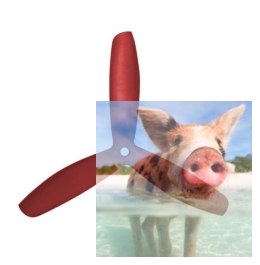 GEMFAN: Śmigła Gemfan Glass Fiber Nylon 3 Blade Bullnose 5x4.5 czerwone (2xCW+2xCCW)