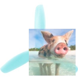 GEMFAN: Śmigła Gemfan Glass Fiber Nylon 3 Blade Bullnose 5x5 niebieski (2xCW+2xCCW)