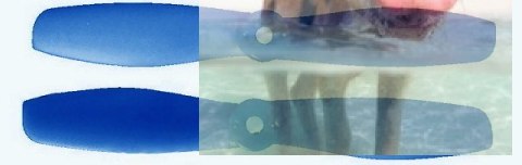 GEMFAN: Śmigła Gemfan Glass Fiber Nylon Bullnose 3.5x4.5 ciemny niebieski (2xCW+2xCCW)