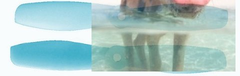 GEMFAN: Śmigła Gemfan Glass Fiber Nylon Bullnose 3.5x4.5 niebieski (2xCW+2xCCW)