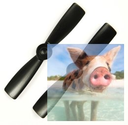 HQ Prop Bullnose Prop 4x4.5 czarne (2xCCW)