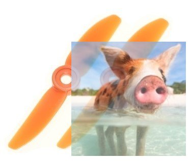 HQ Prop Direct Drive Pusher 3x3 pomarańczowe (2xCCW)