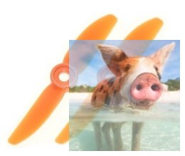 HQ Prop Direct Drive Pusher 3x3 pomarańczowe (2xCW)