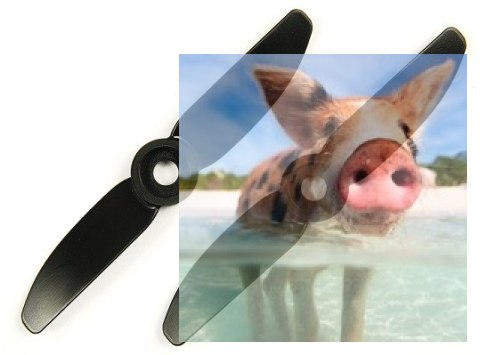 HQ Prop Direct Drive Pusher 5x4.5 czarne (2xCW)