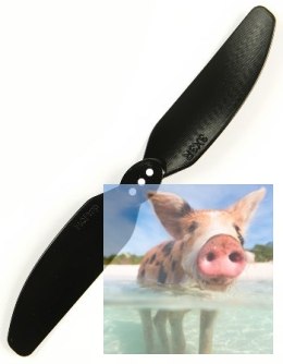 HQ Prop Direct Drive Pusher Prop 3X3 czarny (1xCW)