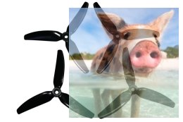 HQ Prop Durable 5X4.3X3V1S czarne (2CW+2CCW) - poliwęglan