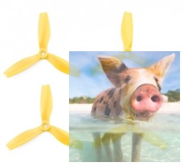 HQ Prop Durable S5X4X3 żółty (2CW+2CCW) - nylon