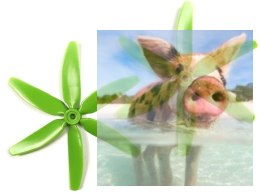 HQ Prop Hex Push Blades 5x4x6 zielone (2xCW)